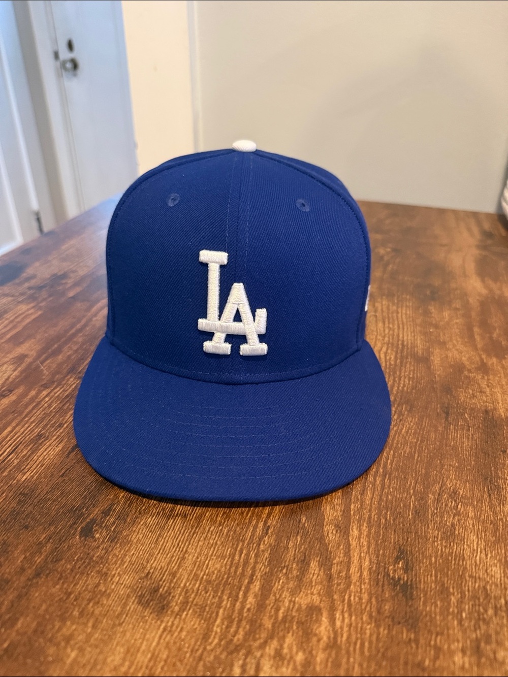 New Era LA Dodgers Baseball Cap in Royal Blue and White